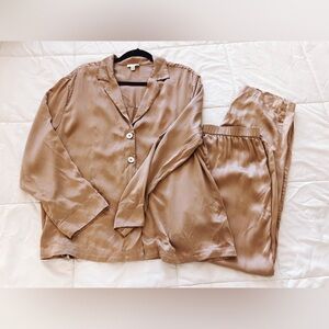 LUNYA WASHABLE SILK SET MAUVE SZ MEDIUM $300 msrp